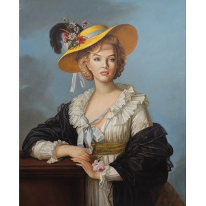 Krzysztof Annusewicz (ur. 1953), Marilyn Monroe w obrazie „Autoportret Elisabeth Vigée Le Brun, 2024