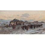 Franciszek Streitt (1839 Brody k. Lwowa - 1890 Monachium), Wędrowni muzykanci w galicyjskiej wiosce