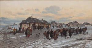 Franciszek Streitt (1839 Brody k. Lwowa - 1890 Monachium), Wędrowni muzykanci w galicyjskiej wiosce