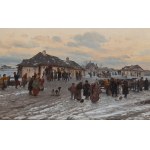Franz Streitt (1839 Brody presso Leopoli - 1890 Monaco), Musicisti erranti in un villaggio della Galizia