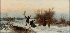 Franciszek Streitt (1839 Brody k. Lwowa - 1890 Monachium), Wypadek w podróży (