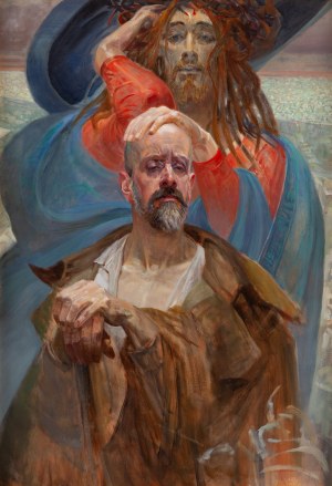 Jacek Malczewski (1854 Radom - 1929 Kraków), Autoportret z Ezechielem, 1914