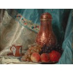Andrzej Jerzy Mniszech (1823 Wisniowiec - 1905 Paris), Still life with a chocolatier, 1881