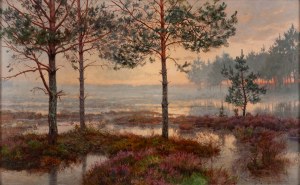 Józef Rapacki (1871 Warszawa - 1929 Olszanka k. Skierniewic), Zmierzch na wrzosowisku, 1912