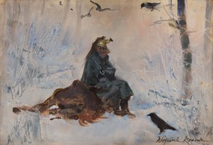Wojciech Kossak (1856 Paryż - 1942 Kraków), W odwrocie spod Moskwy, 1926