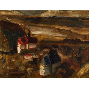 Boleslaw Cybis (1895 Massandra Farm in Crimea - 1957 Trenton (New Jersey, USA)), Landscape from Kazimierz, ca. 1925