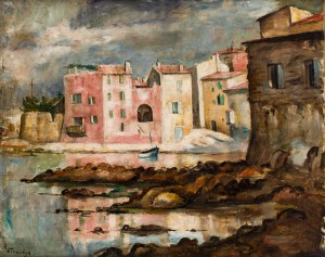 Roman Kramsztyk (1885 Warszawa - 1942 Warszawa), Pejzaż z Collioure, około 1925-28
