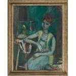 Zygmunt Józef Menkes (1896 Lviv - 1986 Riverdale, USA), Junges Mädchen mit Vogel (Jeune fille avec l'oiseau), ca. 1935-39