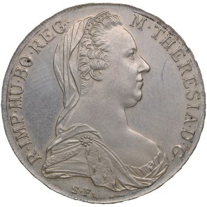 Austria, Holy Roman Empire (Vienna) 1 Thaler 1780 - Maria Theresia (1740-1780), posthumous Restrike; minted after 1853._