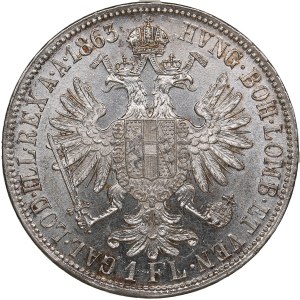 Austrian Empire (Vienna) 1 Florin 1863 - Franz Joseph I (1848-1916)