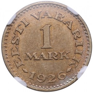 Estonia 1 Mark 1926 - NGC MS 62