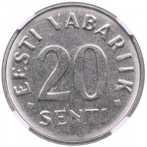 Estonia 20 Senti 2006 - NGC MS 66