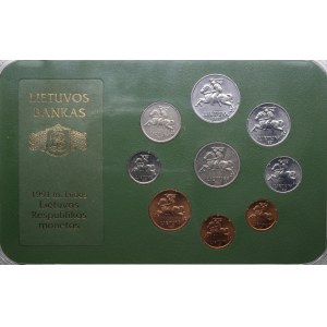 Lithuania Official Coin Set: 1 Centas to 5 Litai (1991)