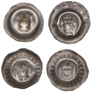 German States, City of Hamburg. AR Hohlpfennig, c. 1300-1450 (4).