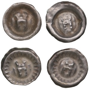 German States, City of Hamburg. AR Hohlpfennig, c. 1300-1450 (4).