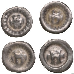German States, City of Hamburg. AR Hohlpfennig, c. 1300-1450 (4).