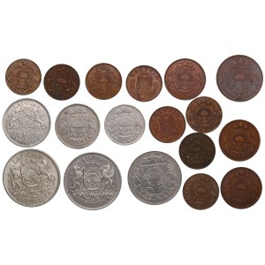 Collection of Latvian coins (18)