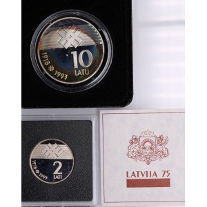 Latvia 10 Latu and 2 Lati 1993 (2)
