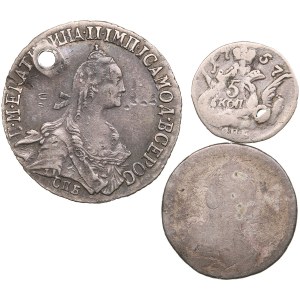 Group of Russian 20, 5 Kopecks & Grivennik (10 Kopecks) (3)