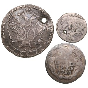 Group of Russian 20, 5 Kopecks & Grivennik (10 Kopecks) (3)