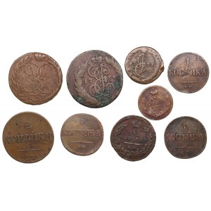 Group of Russian coins (9)