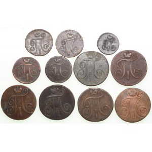 Collection of Russian coins (11) - Paul I (1796-1801)