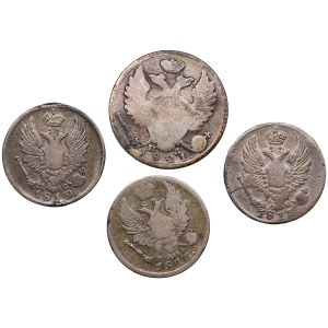 Group of Russian 10 & 5 Kopecks (4)