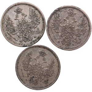 Group of Russian 5 Kopecks (3)