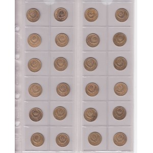 Collection of Russian (USSR) 3 kopecks (24)