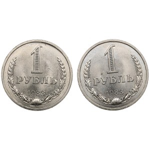 Group of Russian (USSR) Rouble 1983 (2)