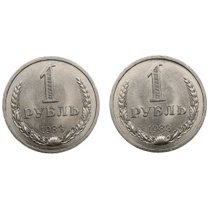 Gruppe russischer (UdSSR) Rubel 1983 (2)