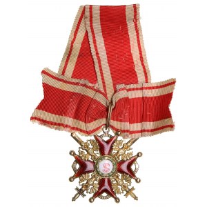 Russia Badge of the Order of St. Stanislaus, 3rd Class, or Military Merit with swords