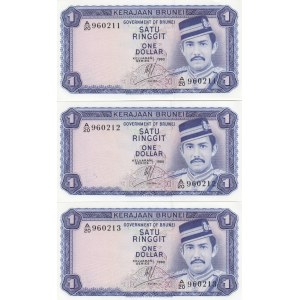 Brunei 1 Ringgit 1980 (3) Laufende Nummer