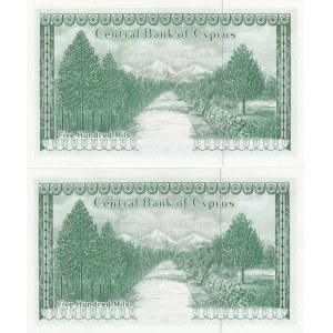 Zypern 500 Mils 1979 (2) 1.06.79 Fortlaufende Nummer