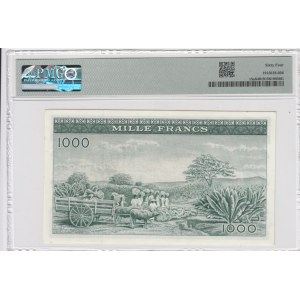 Guinea 1000 Francs 1960 - PMG 64 Choice Uncirculated