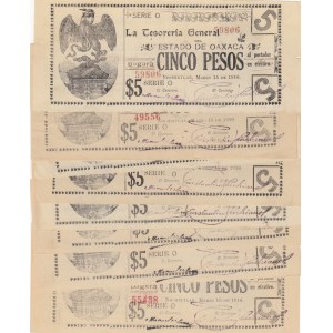 Mexico 5 Pesos 1916 (6) Oaxaca