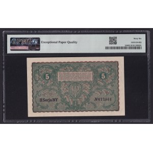 Poland 5 Marek 1919 - PMG 66 EPQ Gem Uncirculated