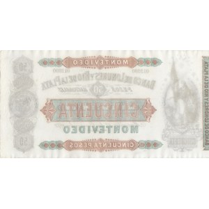 Uruguay 50 Pesos 1872