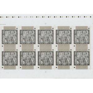 Estonia stamp sheet, Wiiralt 1998 Imperforate