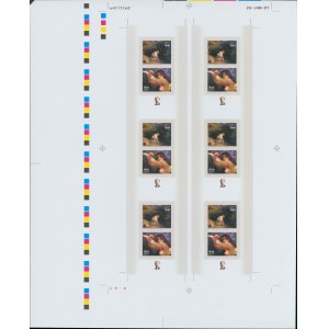 Estonia stamp sheet, Johann Köler, 2001, Imperforate