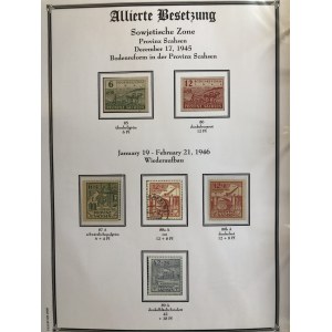 Collection of stamps: Occupied Germany 1945-1949 (bound album)