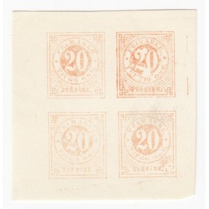 Sweden 20 Öre Stamps - Proof or printer model?