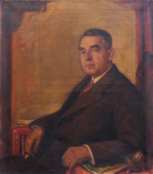 Stanisław KORZENIEWSKI (1882 - 1942), Portret mężczyzny z papierosem
