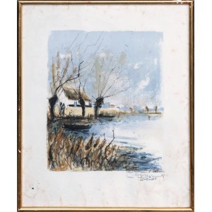 Aimé Daniel STEINLEN (1923-1996), Dům u jezera (La maison du lac)
