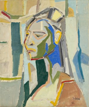 Judyta Sobel, Model w pracowni malarskiej w Nowym Jorku, 1956