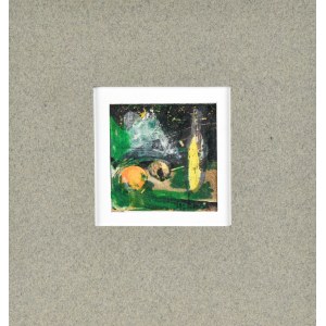 Eugeniusz TUKAN-WOLSKI (1928-2014), Martwa natura z flaszką i owocami