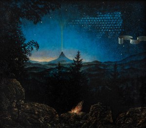 Henryk WANIEK (ur. 1942), Dusznik, Adenburg - para obrazów, 1986