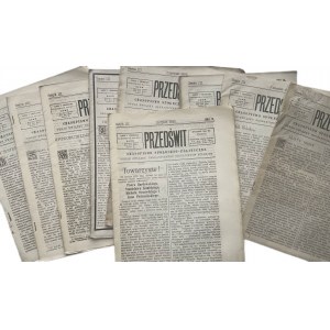 PRZEDŚWIT 1895 ORGAN SOCYALISTÓW POLSKICH