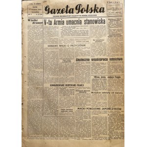 GAZETA POLSKA 1943 DZIENNIK POLAKÓW NA BL. WSCHODZIE