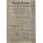 GAZETA POLSKA 1943 DZIENNIK POLAKÓW NA BL. WSCHODZIE